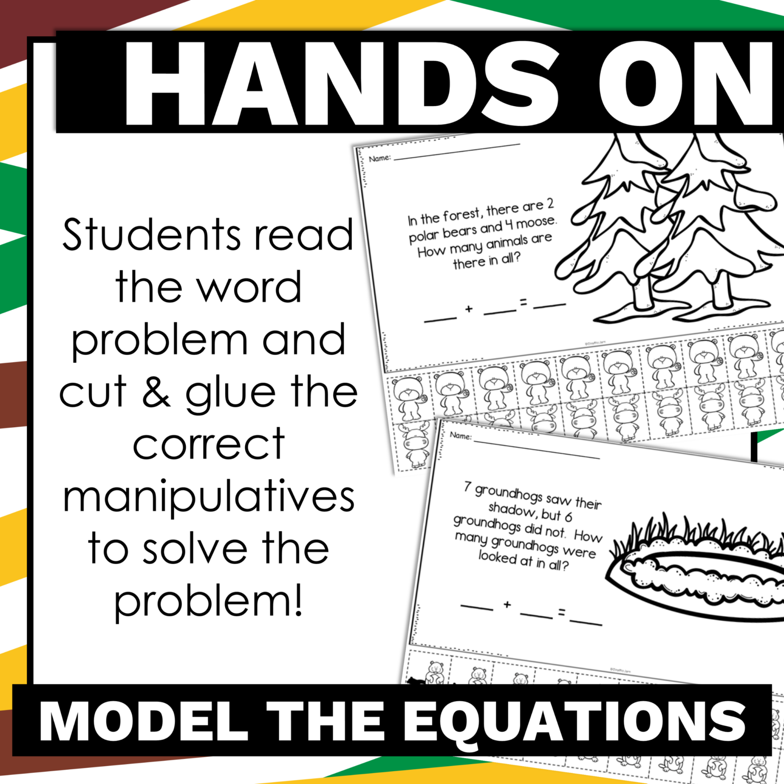 Winter Addition and Subtraction Word Problems Mixed Word Problem ...
