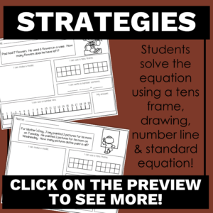 Spring Addition and Subtraction Word Problems Mixed Word Problem with ...