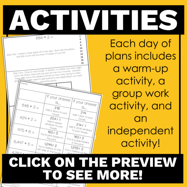 4th Grade Math Division Lesson Plans to Teach Your Division Unit - Image 4