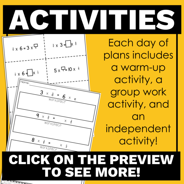 4th Grade Math Multiplying Fraction Lesson Plans to Teach Your Fraction Unit - Image 4