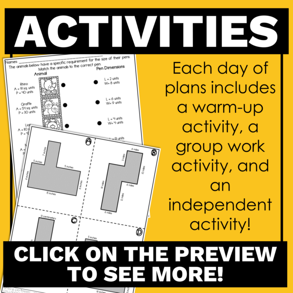 4th Grade Math Lesson Plans Bundle for 4th Grade Measurement Unit - Image 4