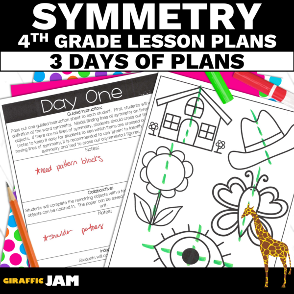 4th Grade Math Symmetry Lesson Plans to Teach Your Geometry Unit