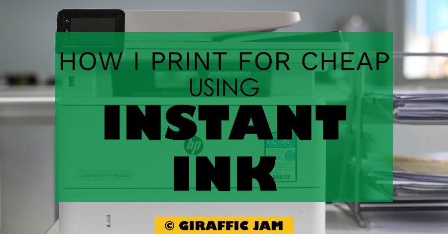 Green Overlay on Printer "How I Print For Cheap Using Instant Ink"