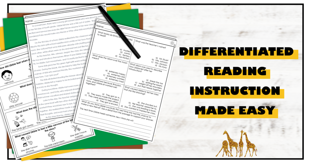 Differentiated Reading Instruction